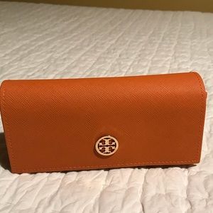 Tory Burch eye glass case.